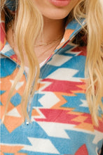 Load image into Gallery viewer, The Northlake Blue Aztec 1/4 Pullover S-L
