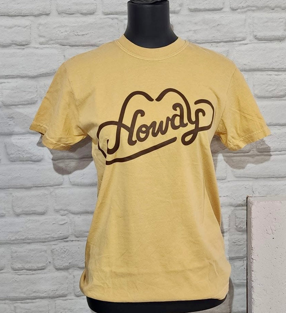 The Mustard Howdy Tee S-XL