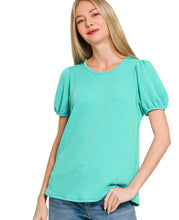 Load image into Gallery viewer, The Willow Top in Turquoise S-L
