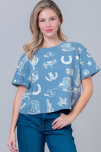 Load image into Gallery viewer, The Midland Chambray Western Top S-L
