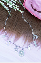 Load image into Gallery viewer, The Way Out West Silvertone Charm Necklace
