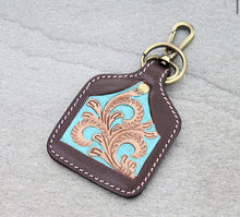 Load image into Gallery viewer, The Prairie Tooled Key Chain
