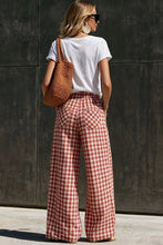 Load image into Gallery viewer, The El Reno Red Gingham Pants S-2X
