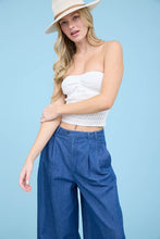 Load image into Gallery viewer, The Roma Chambray Wide-Leg Jeans S-L
