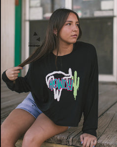 The Western Drip Crop Tee S-XL