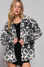 Load image into Gallery viewer, The Mesa Black Aztec Shacket S-L
