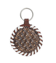 Load image into Gallery viewer, The Protector Charm Key Fob in Red Russett
