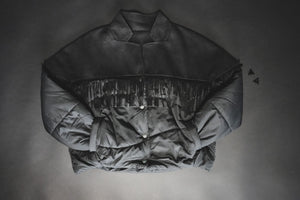 The Ya'll Fly Puffer Jacket in Midnight S-3X