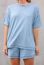 Load image into Gallery viewer, The Grove Buttersoft Glacier Blue Top S-L
