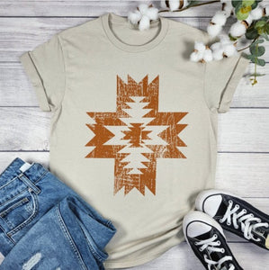The Brazos Aztec Tee S-2X