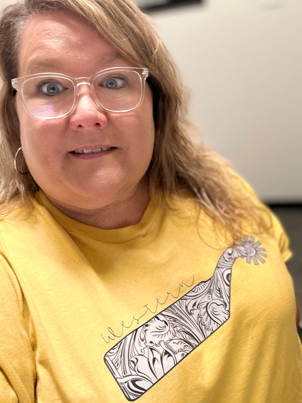 The Tooled Spur Tee in Ginger S-XL