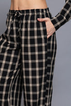 Load image into Gallery viewer, The Stroud  Black-Tan Plaid Pants S-L
