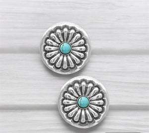 The Western Concho Flower Earrings