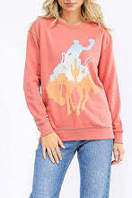 Load image into Gallery viewer, The Sunset Bucker Light Rose Sweatshirt S-XL
