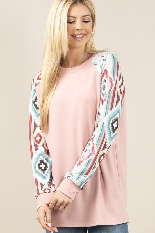 The Brazos County Aztec Top S-L