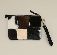 Load image into Gallery viewer, The Jenks Cowhide Wristlet Bag
