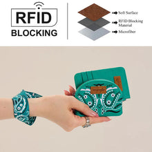Load image into Gallery viewer, The Wrangler RFID Coin Card Pouch Turquoise Set
