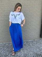 Load image into Gallery viewer, The Runaway June Maxi Skirt Royal S-XL
