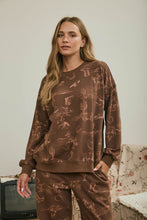 Load image into Gallery viewer, The El Paso Chocolate Crewneck Top  S-L
