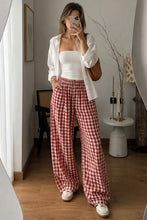 Load image into Gallery viewer, The El Reno Red Gingham Pants S-2X
