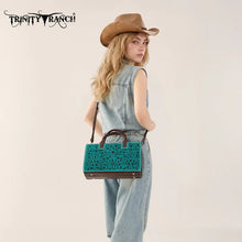 Load image into Gallery viewer, The Guthrie Tooled Turquoise Bag
