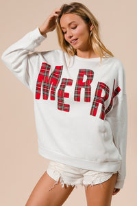 The Merry Tartan Plaid Sweatshirt S-XL
