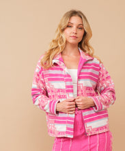 Load image into Gallery viewer, The Pearsall Pink Aztec Jacket S-L

