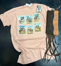 Load image into Gallery viewer, The Postage Bucker Stamp Peach Tee S-XL
