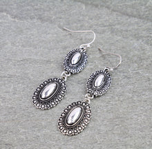 Load image into Gallery viewer, The Dry Doc Silver Concho Earrings

