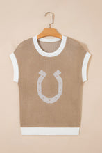 Load image into Gallery viewer, The Hills Oatmeal Horseshoe Sweater Vest S-XL
