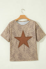 Load image into Gallery viewer, The Studded Star Leopard Top S-X
