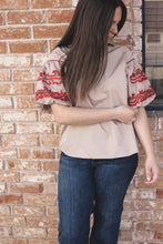 Load image into Gallery viewer, The Sweetwater Stitch Dust-Rojo Top S-XL
