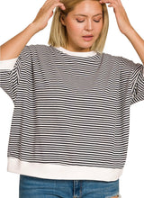 Load image into Gallery viewer, The Bowie Black Stripe Top S-3X
