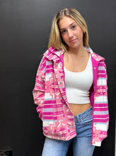 Load image into Gallery viewer, The Pearsall Pink Aztec Jacket S-L
