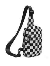 Load image into Gallery viewer, The Check-It Black Sling Bag
