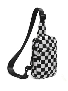 The Check-It Black Sling Bag