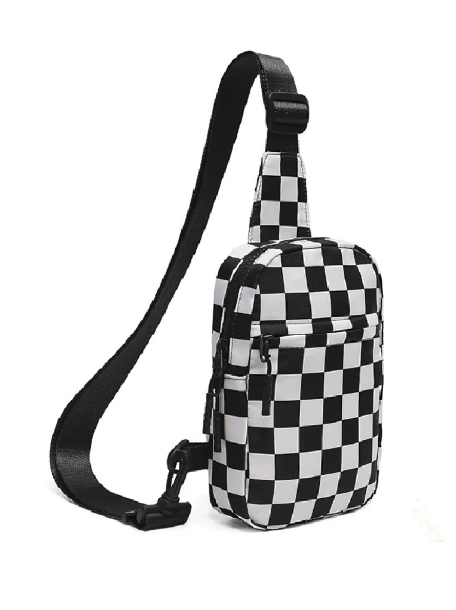 The Check-It Black Sling Bag