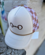 Load image into Gallery viewer, The Snaffle Check Trucker Hat
