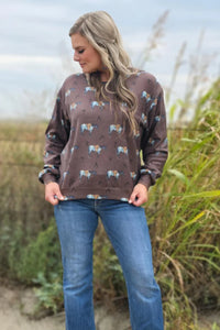 The Brown Old Town Road Top S-2X