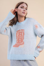 Load image into Gallery viewer, The Baby Blue Boot Sweater S-L

