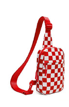 Load image into Gallery viewer, The Check-It Red Sling Bag
