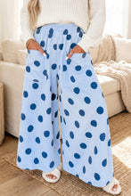 Load image into Gallery viewer, The Asher Dot Pants in Blue S-XL
