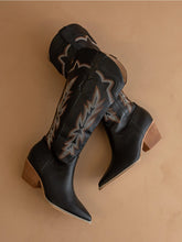 Load image into Gallery viewer, The Ainsley Black Cowboy Boots
