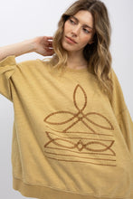 Load image into Gallery viewer, The Canton Mustard Bootstitch Top S-XL
