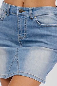 The Taylor LightWash Denim Skirt XS-XL