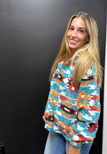 Load image into Gallery viewer, The Northlake Blue Aztec 1/4 Pullover S-L
