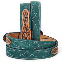 Load image into Gallery viewer, The Southlake Suede Deep Teal American Darling Belt S-L
