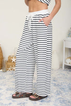 Load image into Gallery viewer, The Bailey Black Stripe Pants S-L
