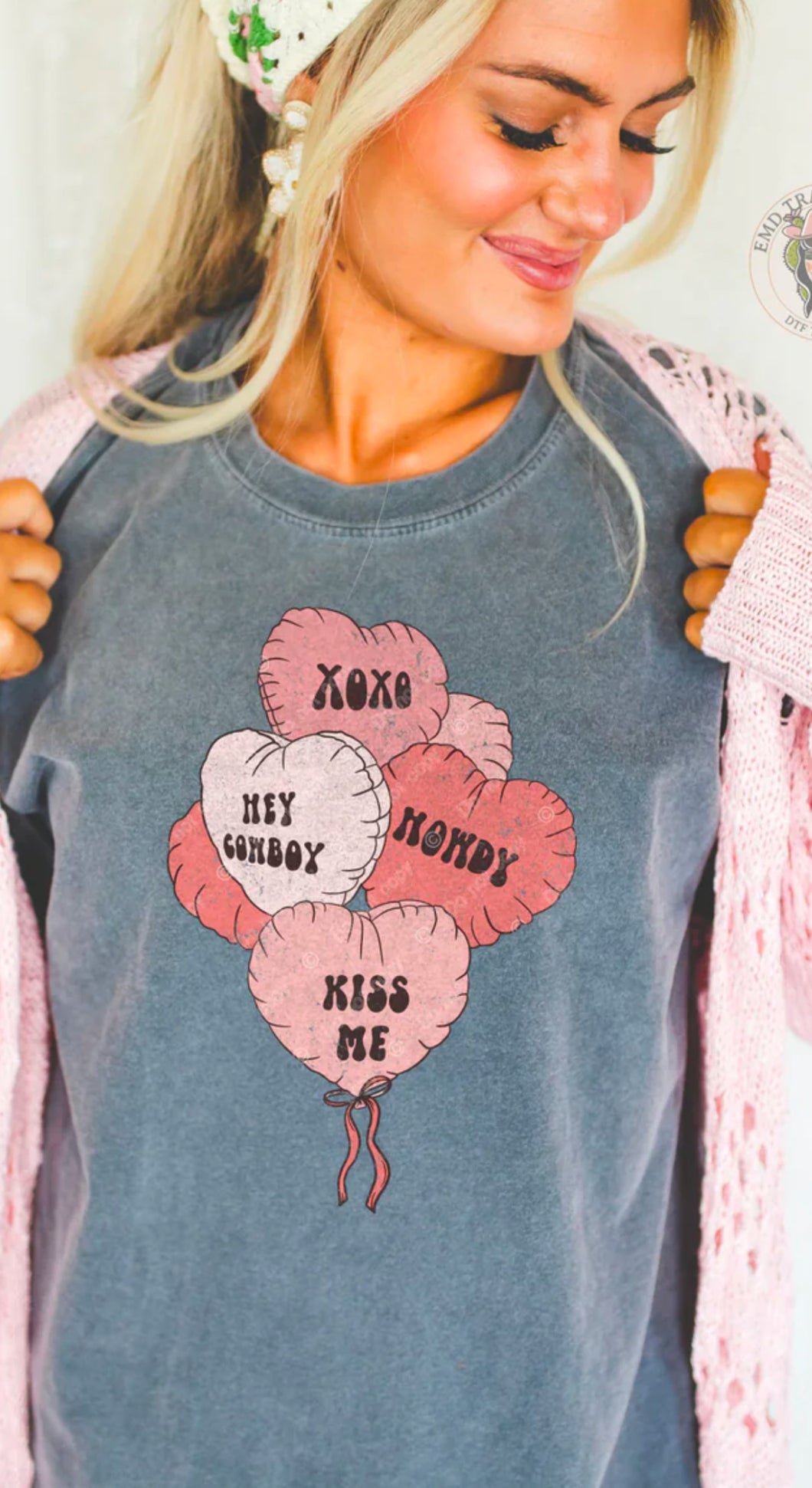 The Conversation Heart Balloons Tee S-XL