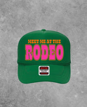 Load image into Gallery viewer, The Meet me at the Rodeo Green Trucker Hat
